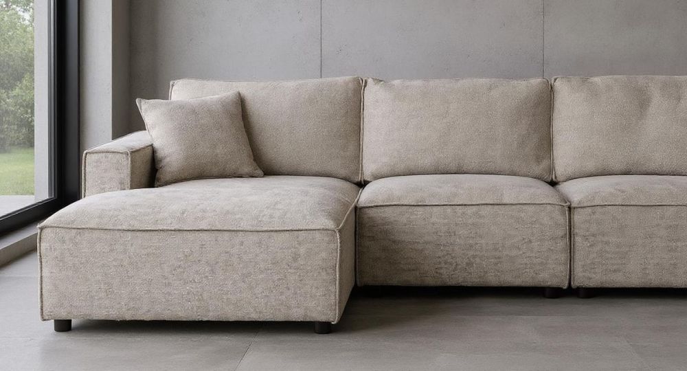 Urban 3 Seater Chaise Sofa - LAF Chaise - Slate