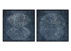Hemisphere Print - Set Of 2 - 151130