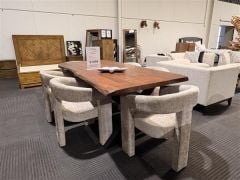 Macedon 2100 Dining Table + 6 Sentinal Dining Chairs