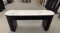 Clearance - Como 2 Drw Hall Table - Black