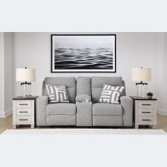 Biscoe 2 Seater Recliner Sofa With Console
