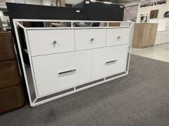 Cortana Dressing Table Base - White
