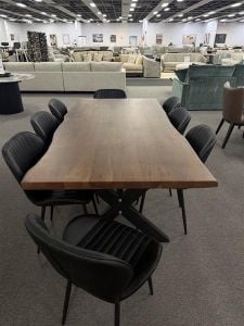 Macedon 2100 Dining Table + 8x Ace Dining Chairs