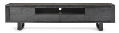 Linea 2180 Large Entertainment Unit - Black