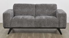 Matera 2 Seater - Caviar Fabric - Ebony Leg