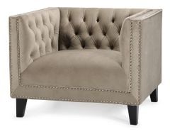 Peyton Armchair - Beige Velvet