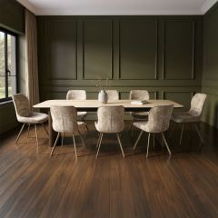 Riviera 1600-2000 Extension Table + 8 Grey Polly Chairs