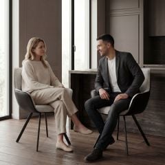 Samson Dining Chair - Shale & Black