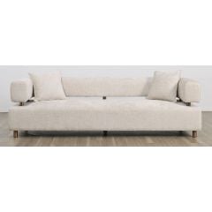 Santorini 3 Seater Sofa - Latte