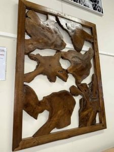 Clearance - Timber Abstract Wall Deco