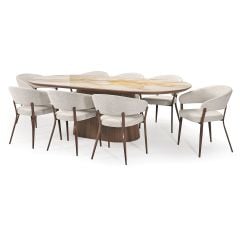 Verona 2400 Dining Table - Walnut