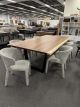 Evandale 2400 Dining + 8 Boris Dining Chairs