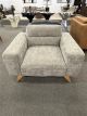 Clearance - Matera Armchair Storm Fabric - Natural Leg