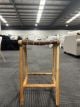 Clearance - London Counter Stool Natural Brown Leather Weave