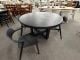 Jensen Round Dining With Hiro Dining Chairs 