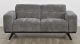 Matera 2 Seater - Caviar Fabric - Ebony Leg
