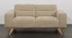 Matera 2 Seater - Cobblestone Fabric - Natural Oak Leg