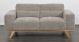 Matera 2 Seater - Storm Fabric - Natural Oak Leg