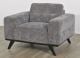 Matera Armchair - Caviar Fabric - Ebony Leg