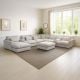 Matrix 6 Seater Corner Chaise Lounge Suite - Cloud