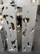 Clearance - Teak Wood - Lamp Laminasi Large- Silver - Nat Oak