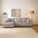 Urban 3 Seater Chaise Sofa - Slate