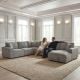 Urban 6 Seater Corner Lounge With RAF Chaise - Licorice