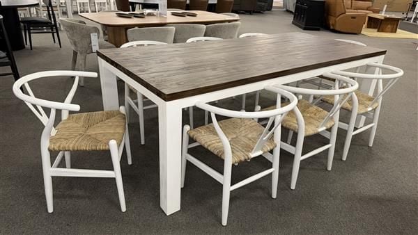 Clearance - Paris 2250 Dining Table + 8 Sentana Dining Chairs