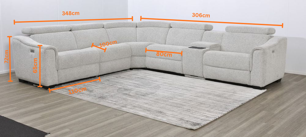 Alpha 5 Seater Corner Recliner Suite