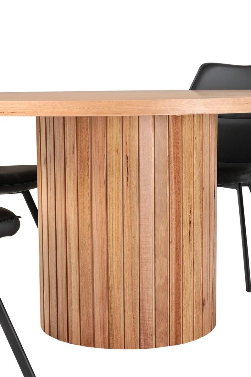 Ripple 1400 Round Dining Table - Messmate