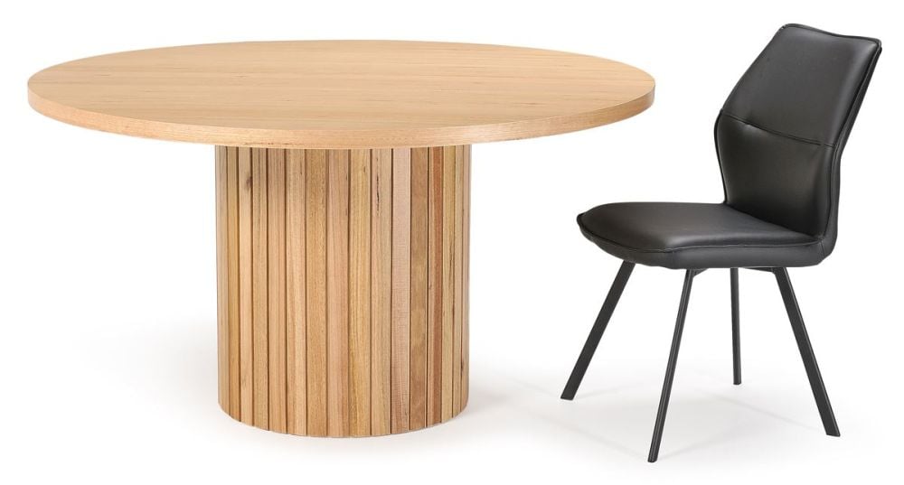 Ripple 1400 Round Dining Table - Messmate