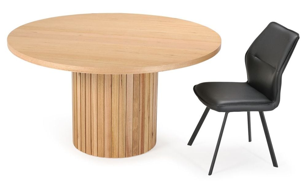 Ripple 1400 Round Dining Table - Messmate