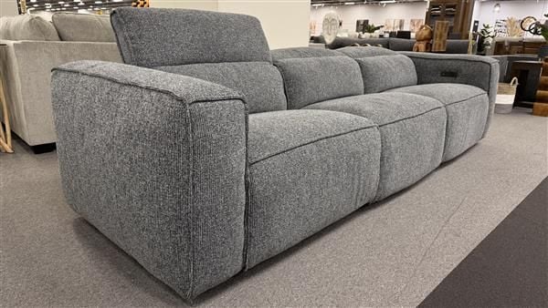 Clearance - Marko 3-Seater Recliner - Charcoal