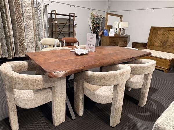 Macedon 2100 Dining Table + 6 Sentinal Dining Chairs