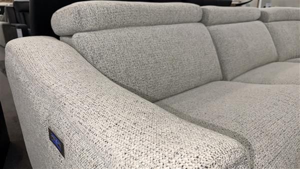 Clearance - Alpha Collection 5-Seater Corner Electric Power Recliners - Wheat