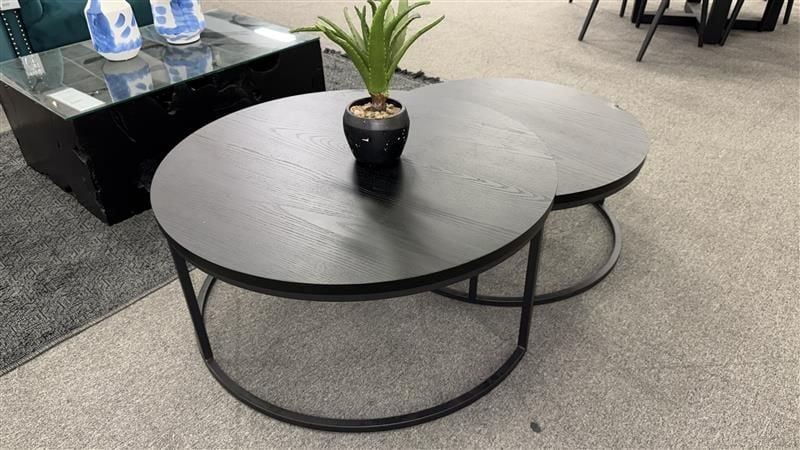 Clearance - Zara Nest of Table - Black