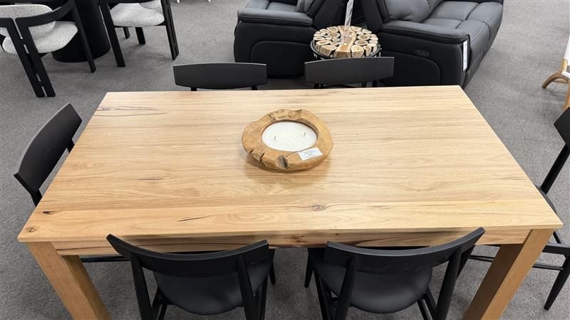 Clearance - Cupertino 1800 Dining Table + 6 Bergen Dining Chairs