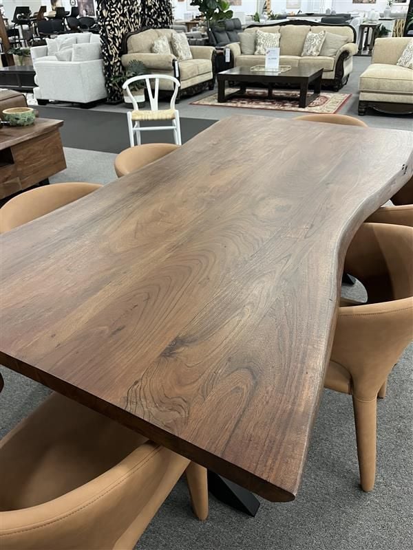 Clearance - Macedon 2100 Dining With 6X Boris Dining Chairs 