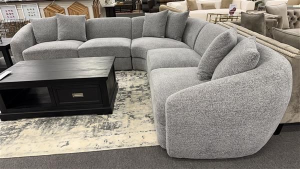 Clearance - Leo 5-Seater Corner Lounge - Grey