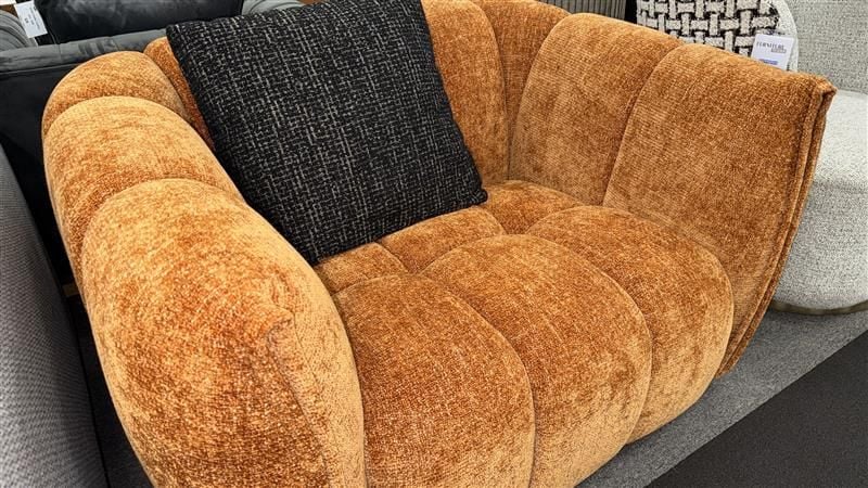 Clearance - Minto Armchair - Burnt Orange