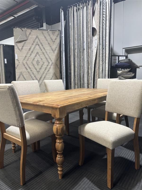 Clearance - Rybergston 1800 Dining Table & 6 Rybergston Dining Chairs