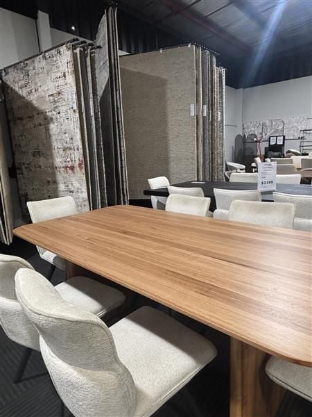 Clearance - Minto 1900 Dining Table + 6 Mavis Dining Chairs - Beige