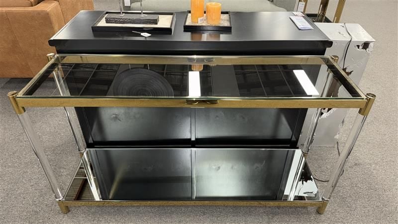 Clearance - Carmelo - Gold - Hall Table