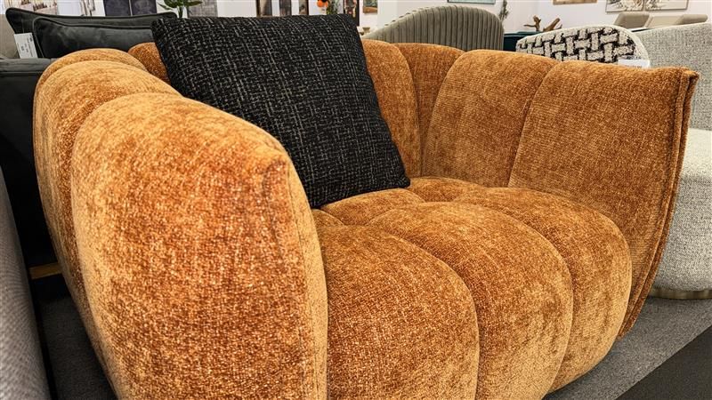 Clearance - Minto Armchair - Burnt Orange