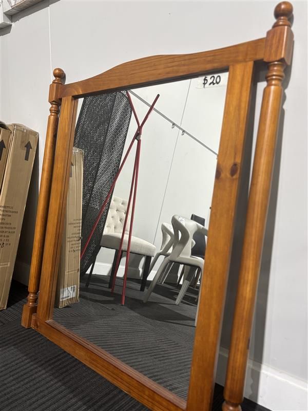 Clearance - Dressing Table Mirrors - Rustic Brown 