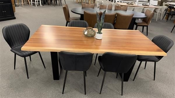 Clearance - Evandale 2100 Dining Table + 6 Ace Dining Chairs
