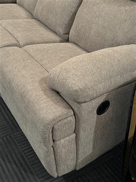 Clearance - Tarrant Mocha 3 Seater Recliner