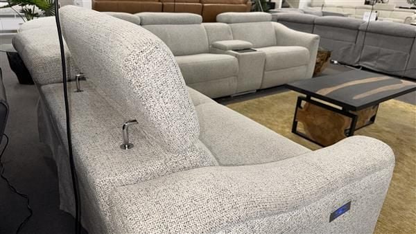 Clearance - Alpha Collection 5-Seater Corner Electric Power Recliners - Wheat