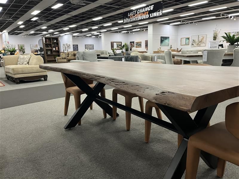 Clearance - Macedon 2100 Dining With 6X Boris Dining Chairs 