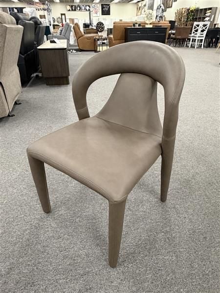 Clearance - Kildare 1400 Round Dining Table & 4x Mode Brown Pu Dining Chairs 